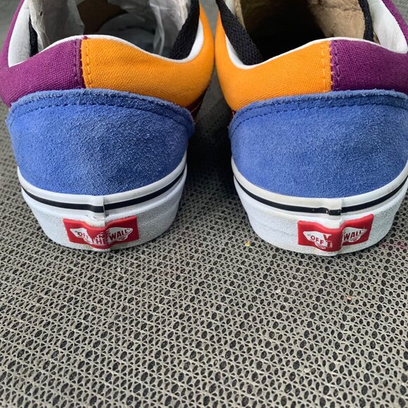 Vans Old Skool Mix & Match Grape Juice/Bright Marigold Mens Size 7 Skate Shoes - Picture 3 of 7